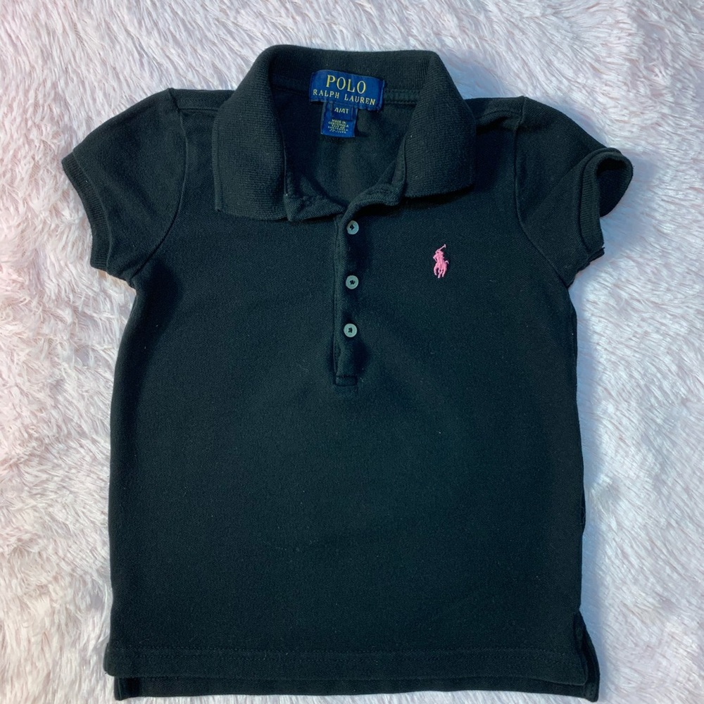 Preschool School Uniform Black Polo Shirts - Picture 2 of 15